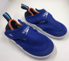 Boys Speedo Water Shoe Kids Sm 5 6 Surfwalker Knit Quick Dry Beach Pool EUC