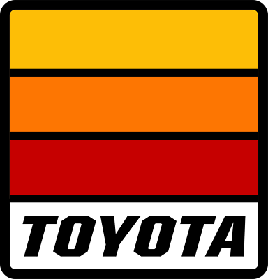TOYOTA Sticker Retro Tacoma 4Runner Land Cruiser FJ Rav4 Set Of - Foto 13