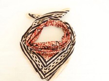 Block Printed Bandana Bohemian Style Cotton Neck Scarf, Boho Soft Cotton Bandana