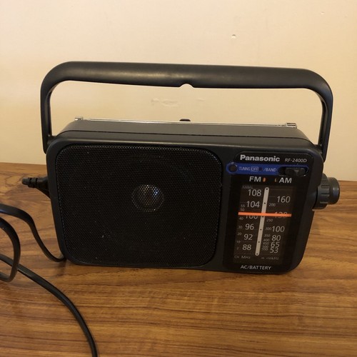Panasonic Portable 2 Band Am/fm Radio - Black Rf-2400D - Working - Picture 2 of 7