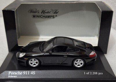 Porsche 911 (996) Carrera 4S Black 2000 1:43 Minichamps