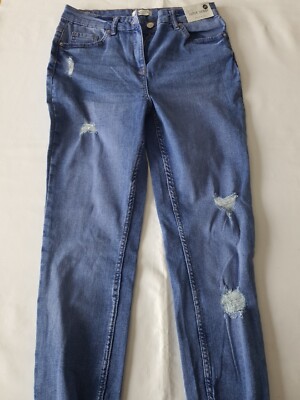 UK12 Papaya super skinny Damenjeans blau