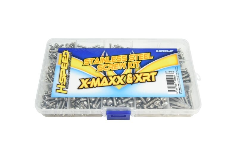 Hspeed Hspx048 Stainless Steel Screw Set for X-Maxx & XRT
