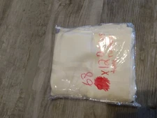 Origins Microfiber table runner liquid resistant 68" x 12" ivory