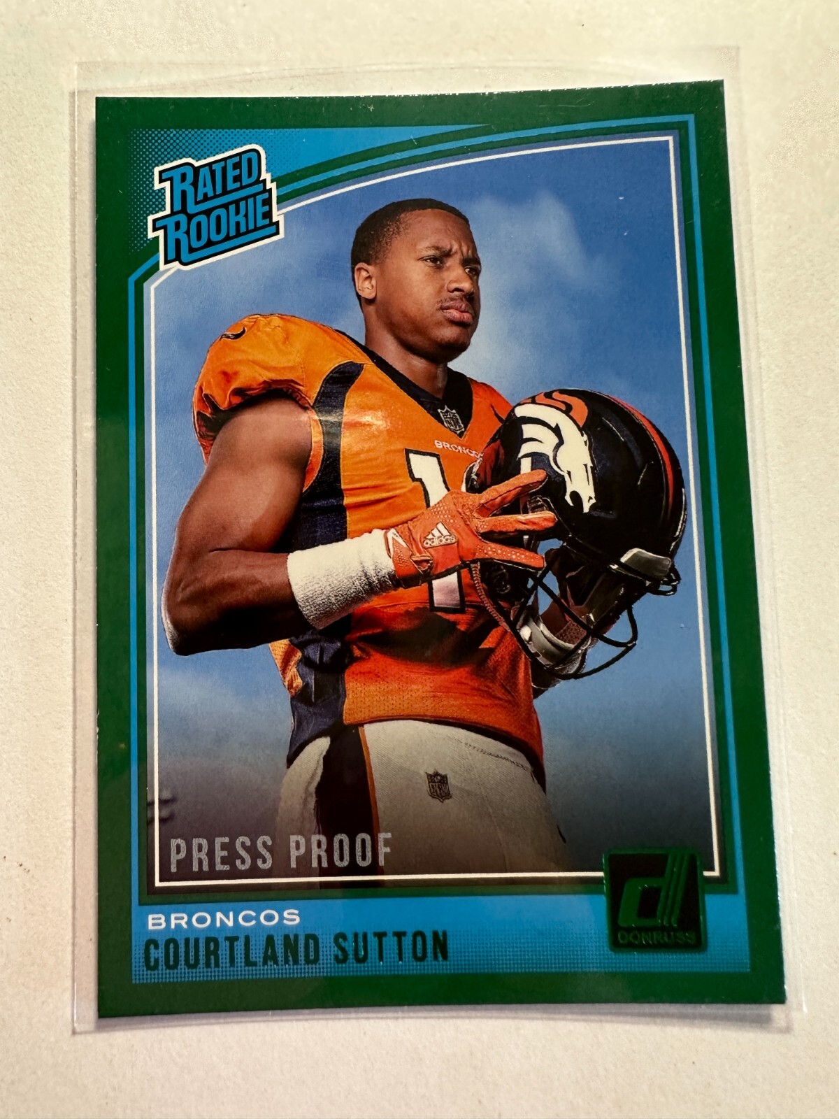 K21,058 - 2018 Donruss Press Proof Green #312 Courtland Sutton RR