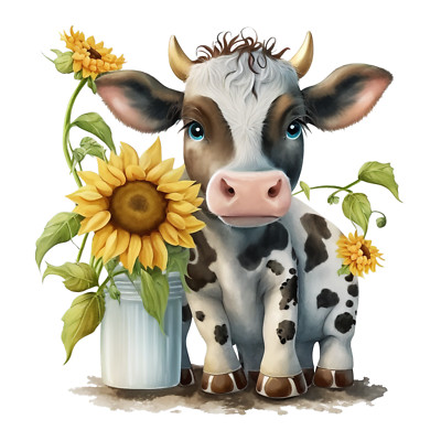 XXXL 40X40 cm car sticker sticker cow sticker