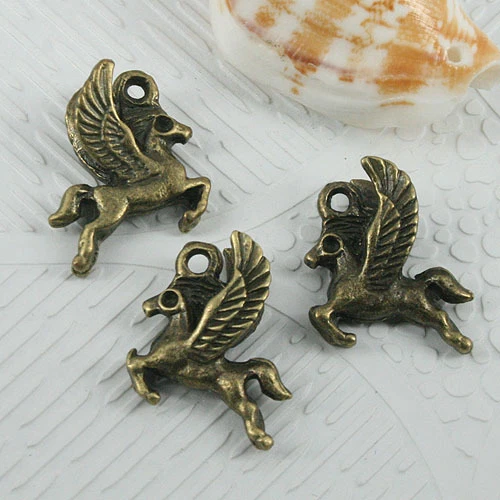 8pcs antiqued bronze color horse withwings design charms EF0579 - Image 1 of 1