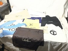 LOT OF 10 DUST BAGS CHANEL LOUIS VUITTON DOON...