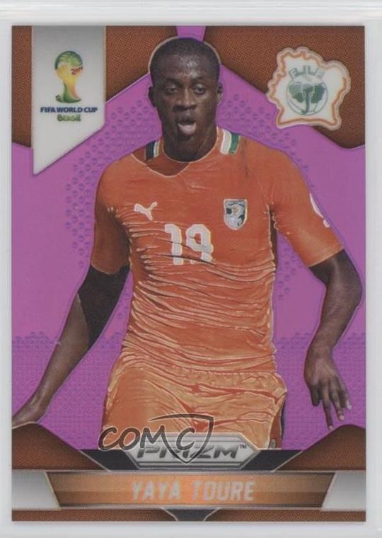 2014 Panini Prizm World Cup Purple Prizm 92/99 Yaya Toure #59 01eh