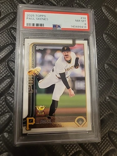 2025 Topps Series 1 Paul Skenes #98.    PSA 8