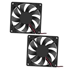 2PCS 80x80x15mm Fan 2Pin DC 8015 Brushless Cooling Case Fan for Cooling PC 12V
