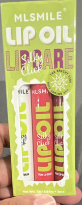MLSMILE Lip Oil 3 Pack White Pink Red Shades Shine Effect Liquid 2g Each