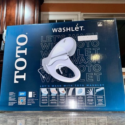 LIKENEW TOTO T1SW2491#01 Washlet Elongated Bidet Toilet Seat, Remote Control