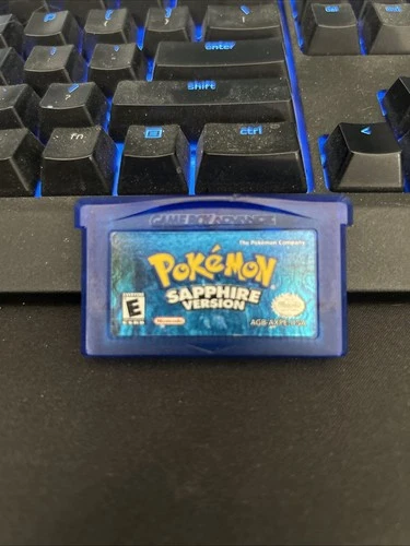 Pokemon Sapphire Nintendo Gameboy Authentic Cleaned And New Battery