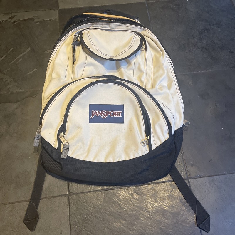 Jansport Airlift Sling Backpack Blue Grey with Hook Loop Adjustable Strap Nice!