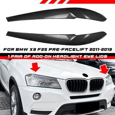 Scheinwerferblenden Carbon Optik Augenbrauen Trim F�r BMW X3 F25 Vor-LCI 11-13