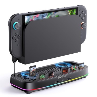 NEWDERY Cooling Fan for Nintendo Switch 2 Dock Heat Dissipation Base Stand