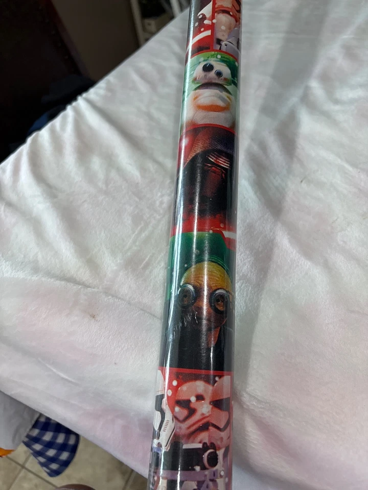 ¡Papel de envolver de Navidad Star Wars El Despertar de la Fuerza!!  60 pies cuadrados 2015 nuevo otro Foto 3 de 4