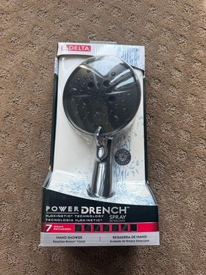 Brand New Delta 75723RB 7-Spray Wall Mount Handheld Shower Head Venetian Bronze