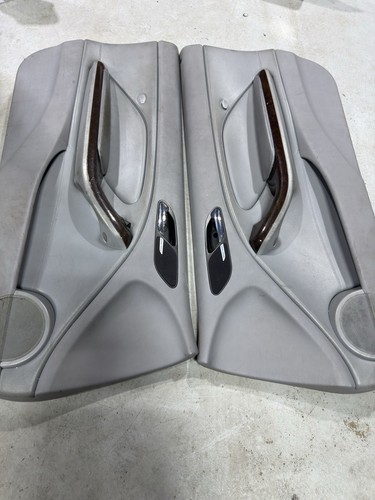 BMW E46 3 series Door Panel Gray Leather Insert Coupe Convertible OEM 1999-06 - Picture 5 of 11