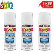 3 Pack White Rust-oleum Stops Rust Universal Bonding Primer Spray Paint 12 Oz 3 Pack White Rust-oleum Stops Rust Universal Bonding Primer Spray Paint 12 Oz