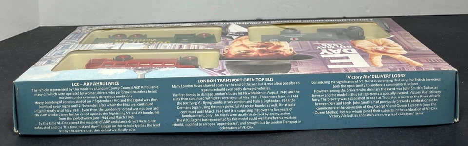 Lledo VE Day 8th May 1945 Collection 50th Anniversary London Bus Churchill NIB - Image 3 of 4