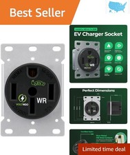 50 Amp NEMA 14-50R Weather Resistant EV Charger - Perfect for Electric Vehicles