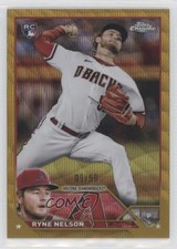2023 Topps Chrome Gold Wave Refractor 9/50 Ryne Nelson #193 rw6