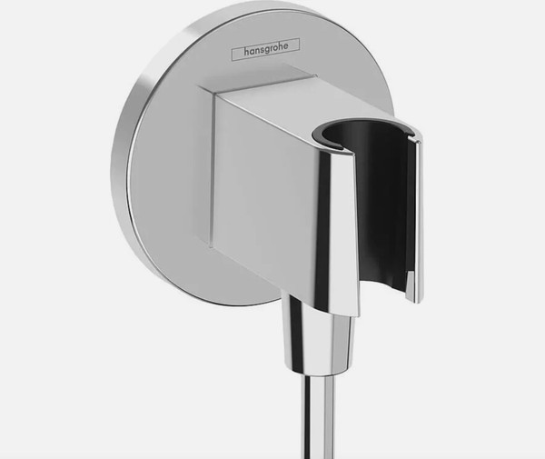 Hansgrohe Wandanschlussbogen Fixfit S Mit Brausehalter DN15 26888000-image
