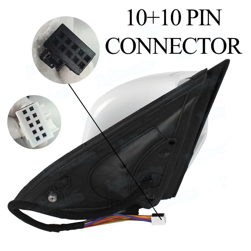 Espejo retrovisor lateral derecho blanco con punto ciego para Mercedes Benz W166 ML350 ML450 2012-15 Foto 3 de 4