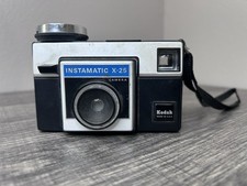 Vintage Kodak Instamatic X-15 Film Camera Black And Silver 1970  s