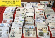 Lot 25 enveloppes FDC  "Europa CEPT France" (100€ -80% 20€) TM07-LOT2