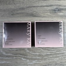 x2 Compact MARY KAY Unfilled Magnetic compact Holds Cheek  Eye Colors NIB 0176