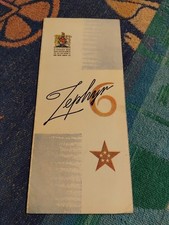 Ford Zephyr 6 Mark 1 Brochure 1954 VGC FREE POST Mk1 Leaflet Five Star Car