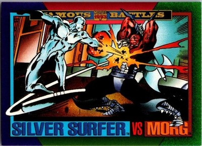 1993 Skybox Marvel Impel Universe - Famous Battles: Silver Surfer vs Morg #148
