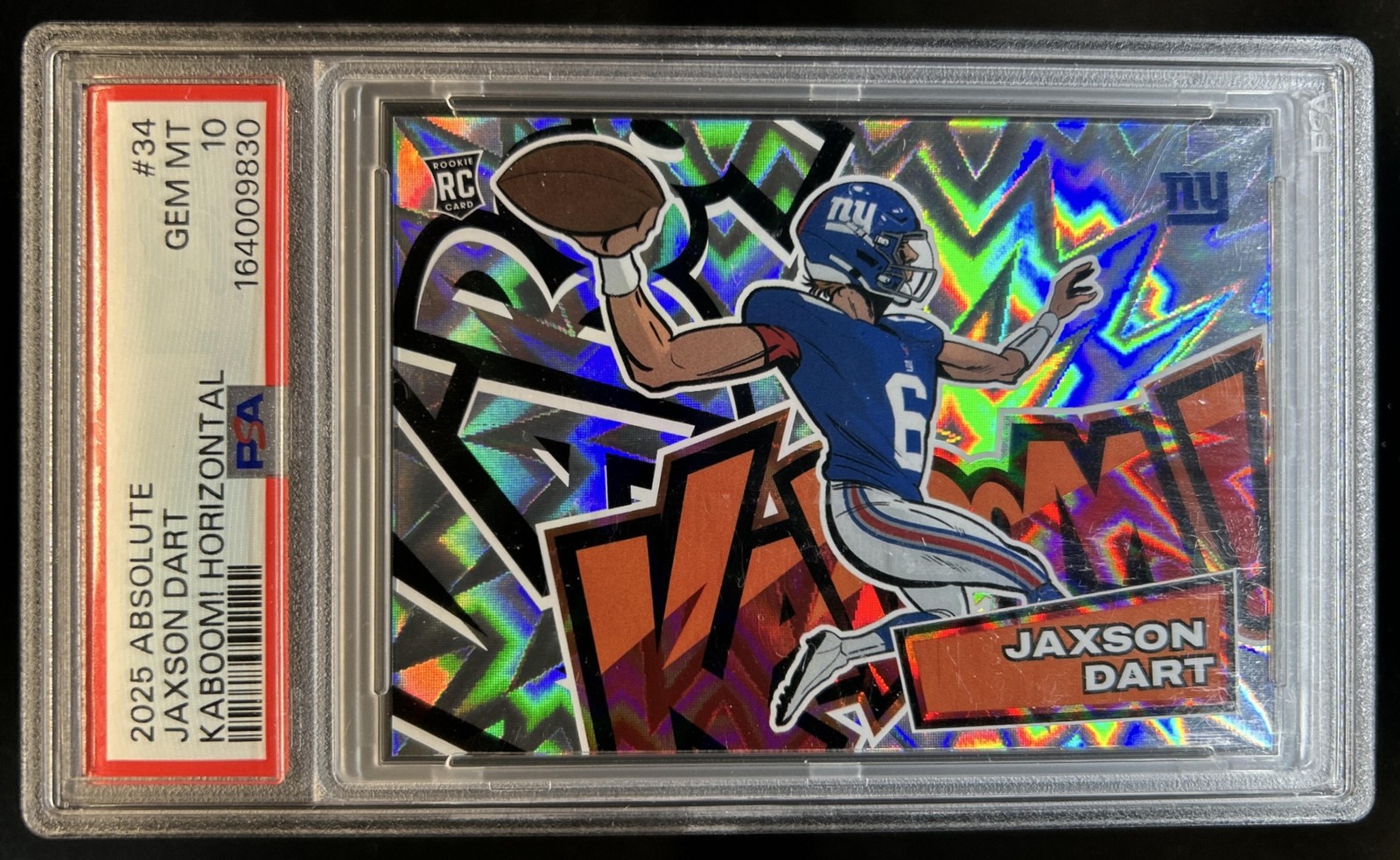 Jaxson Dart Panini Absolute Kaboom! Horizontal #34 Base