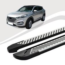 Trittbretter passend für Hyundai Tucson ab Baujahr 08/2004-11/2010 LINE Silber A