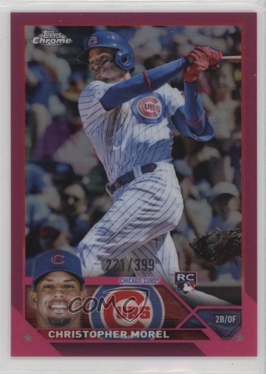2023 Topps Chrome Magenta Refractor 221/399 Christopher Morel #198 1ii2
