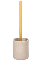Wc-BüRste KlobüRste ToilettenbüRste Grau 37Cm Wc-Garnitur Polyresin Badezimmer
