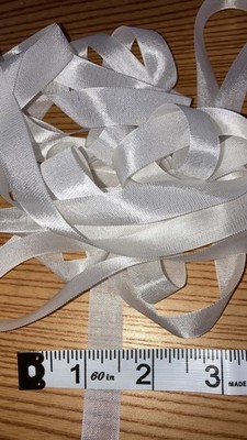 360 Inches White Rayon Seam Binding 10 Yards Woven Edge Ribbon Sewing Craft Trim