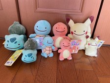 Pokemon Ditto Transformation Plush Mascot Bulbasaur Charmander Squirtle set