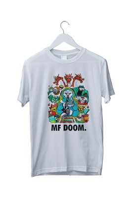 Rare Mf Doom All Caps Graphic Print Herren Unisex T-Shirt S M L XL 2 3 4 XL