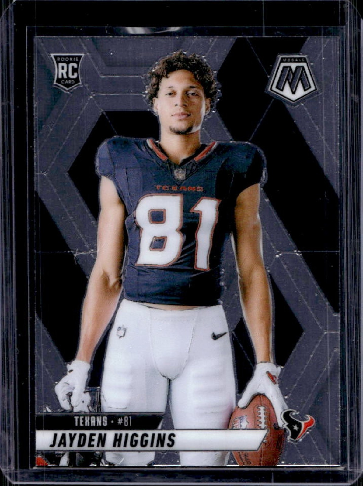 2025 Mosaic Jayden Higgins Rookie Variation RC Rookie #286 Texans