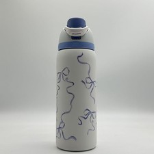 Owala 32oz Water Bottle Tied And True Blue Bows Limited Edition FreeSip