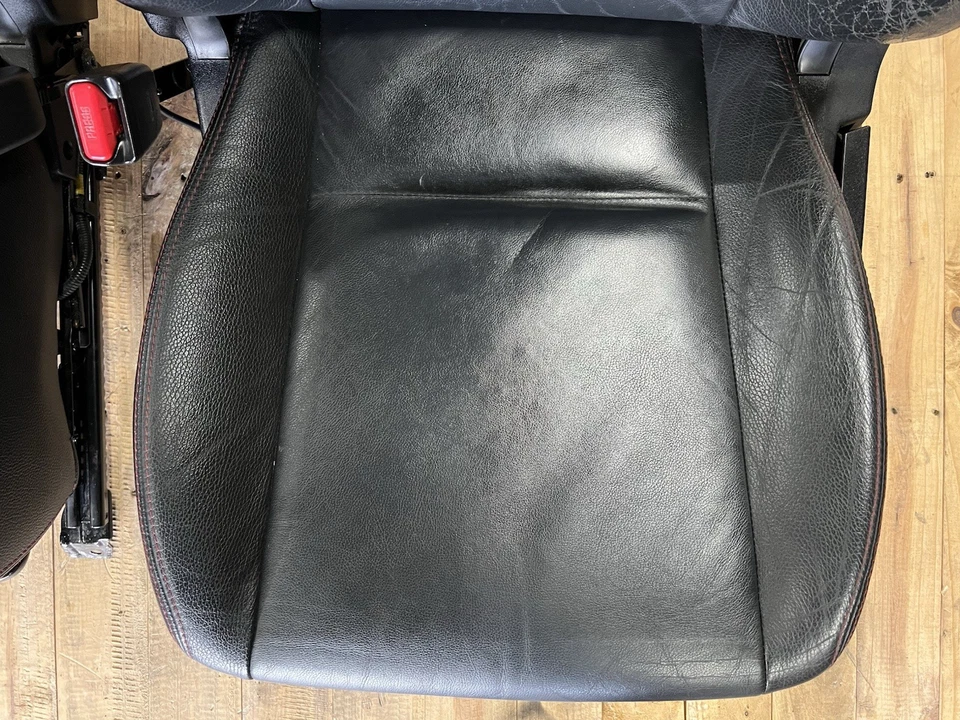 2008-2014 SUBARU IMPREZA WRX BLACK LEATHER HEATED FRONT & REAR SEATS SET OEM - Image 4 of 4