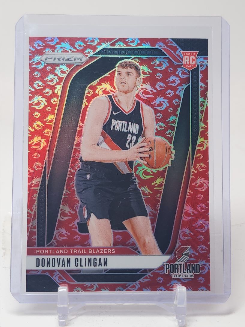 DONOVAN CLINGAN 2024-25 PANINI PRIZM ROOKIE DRAGON YEAR #221 A RC /88 Q5329