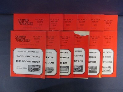 Skinned Knuckles Magazine A Journal of Car Restoration 2000 Lot of 12