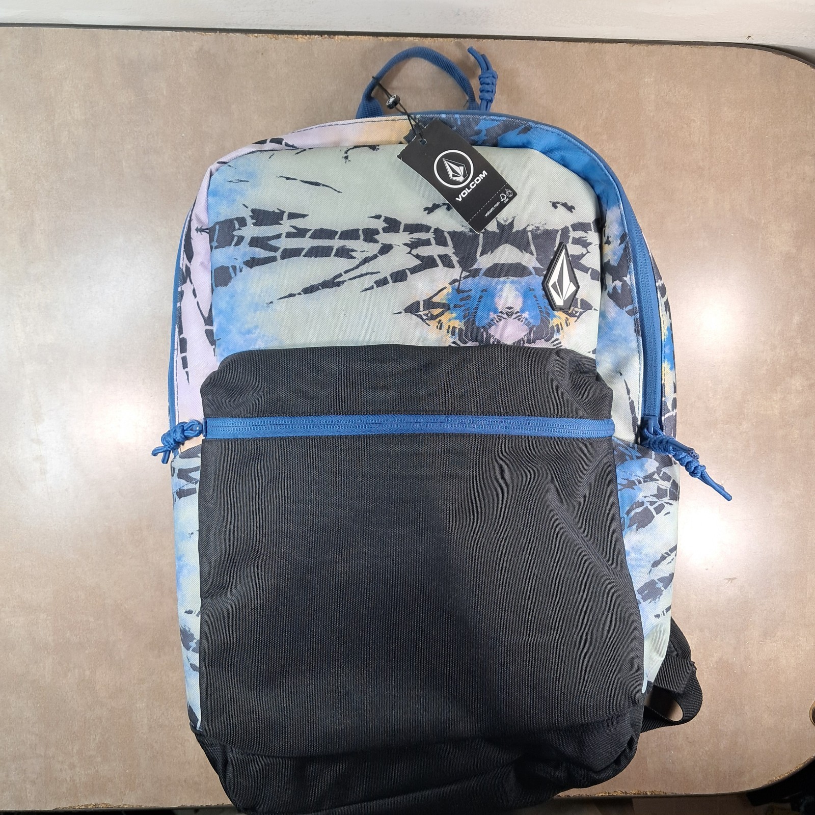 Black Blue Poly School Bag Osfm New With Tags