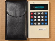 Sumini 821D Vintage Calculator W/Soft Case -Very Clean Tested Working Great