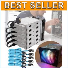 Multi-Bay Internal HDD Cage with Pre-Installed Cooling Fan  SATA Cables